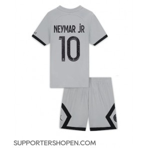 Paris Saint-Germain Neymar Jr #10 Bortatröja Barn 2022-23 Kortärmad (+ korta byxor)